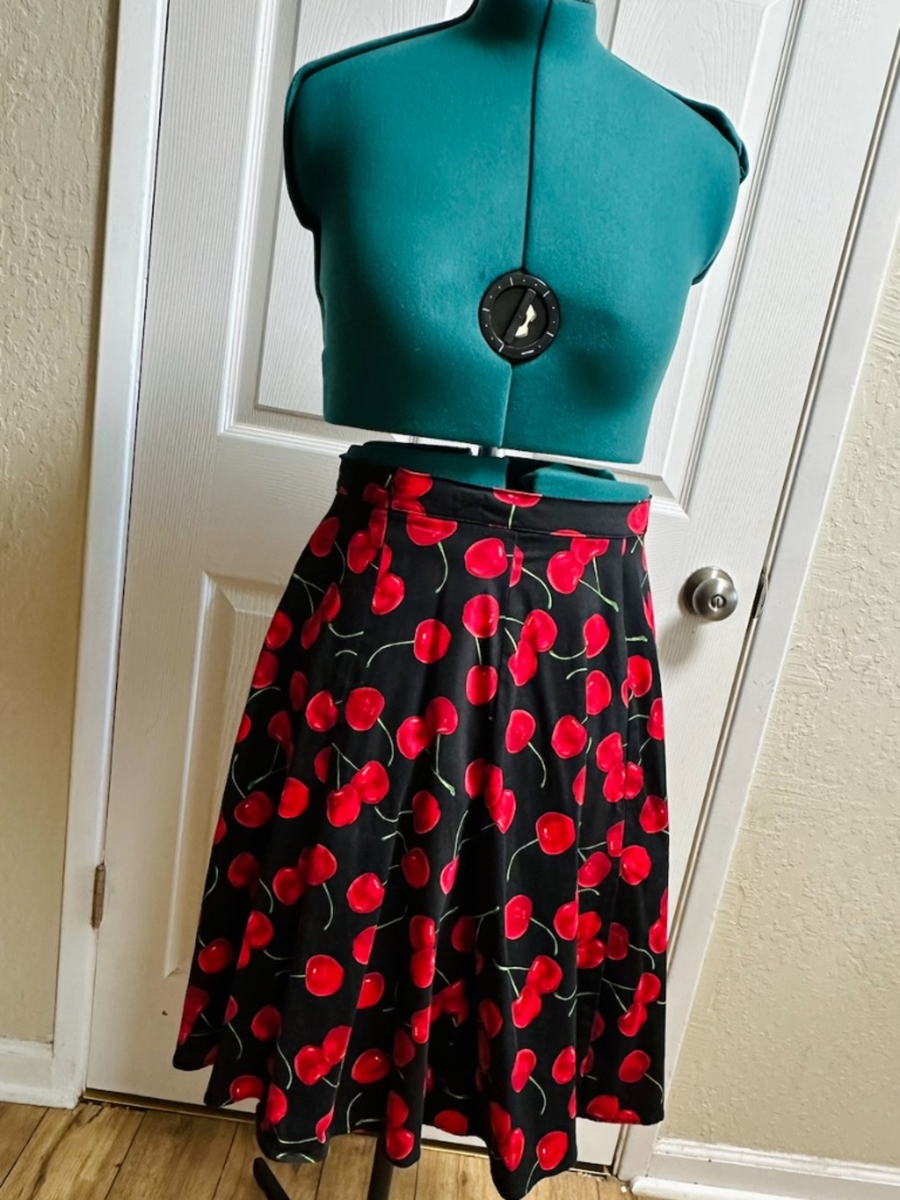 Eva Rose Cherry Circle Skirt